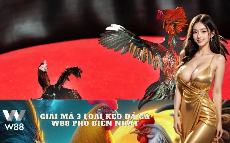 Giải mã 3 loại kèo đá gà W88 phổ biến nhất