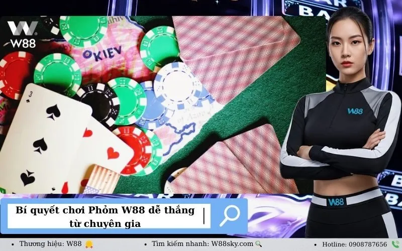 Bí quyết chơi Phỏm W88 dễ thắng từ chuyên gia