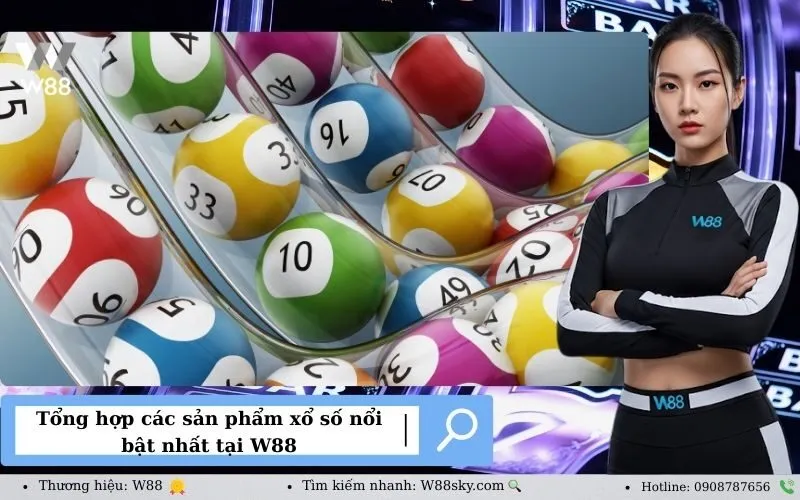 Tổng hợp các sản phẩm xổ số nổi bật nhất tại W88