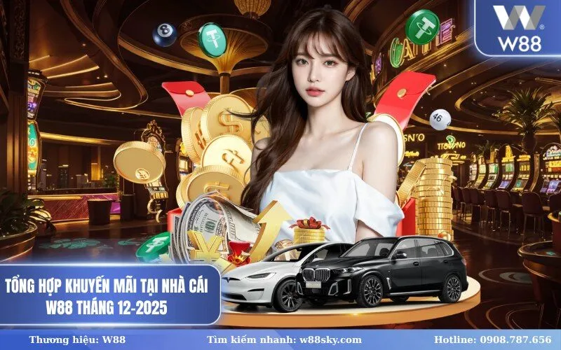 Tổng Hợp Khuyến Mãi Tại Nhà Cái W88 Tháng 12-2025