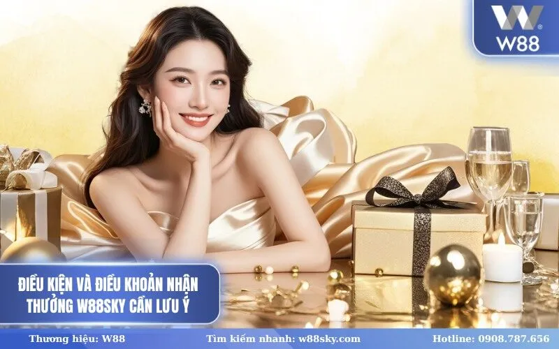 Điều kiện và điều khoản nhận thưởng W88SKY cần lưu ý