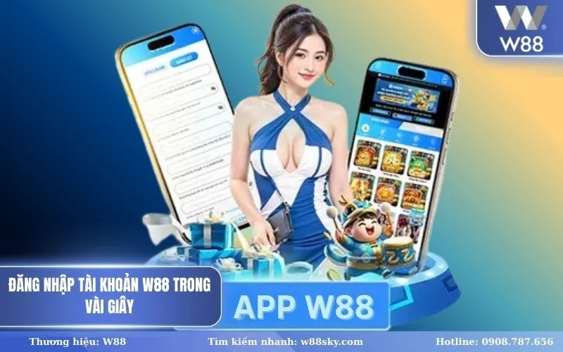 Đăng nhập tài khoản W88 trong vài Giây