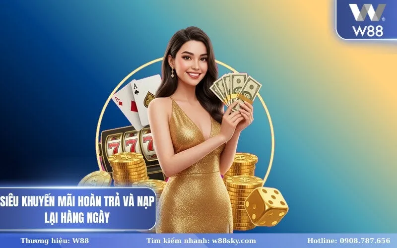 Siêu khuyến mãi hoàn trả và nạp lại hàng ngày